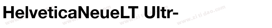 HelveticaNeueLT Ultr字体转换